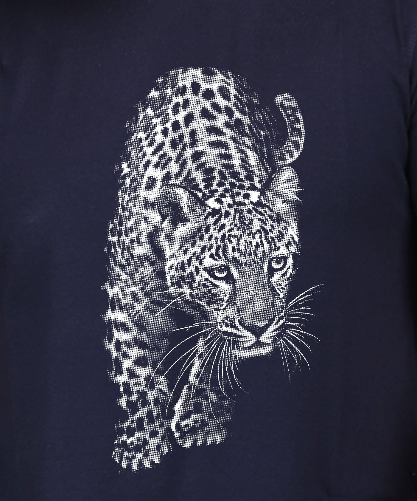 Cheetah - Premium Round Neck Cotton Tees for Men - Navy Blue