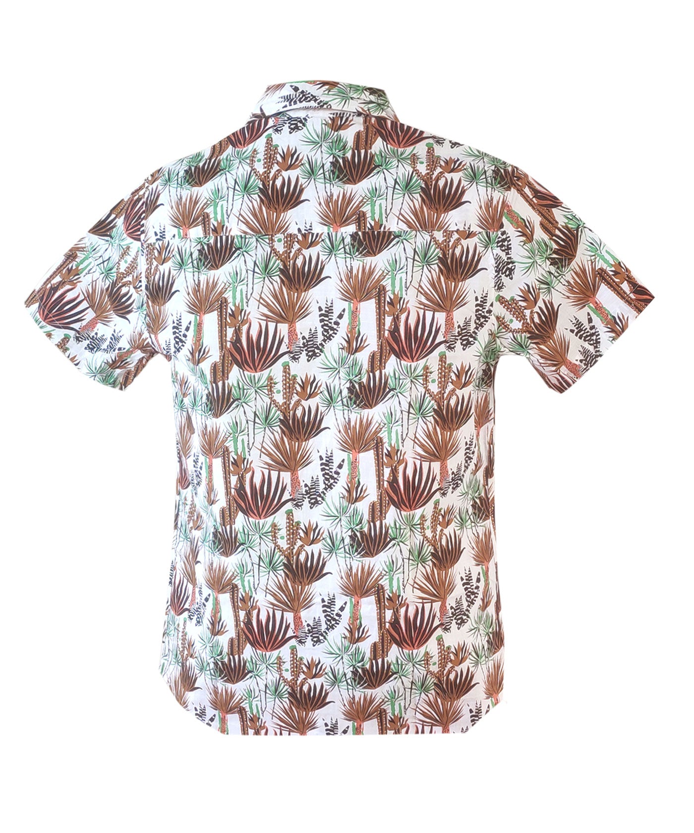 Cactus - Hawaiian Shirts for Men - Dark Brown