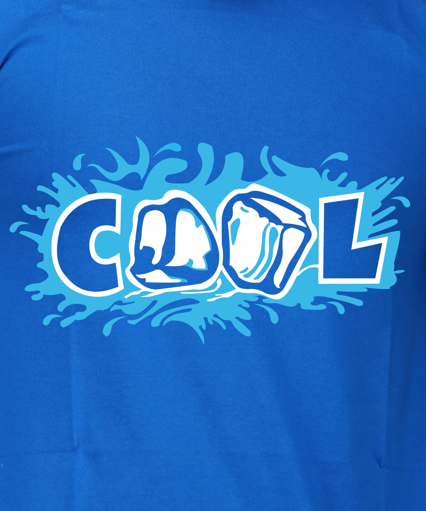 Ice Cool - Premium Round Neck Cotton Tees for Men - Electric Blue