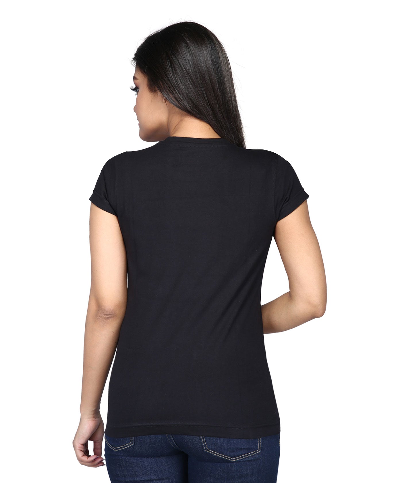 My Love Only beats for HIM - Premium Round Neck Cotton Tees for Women - Black