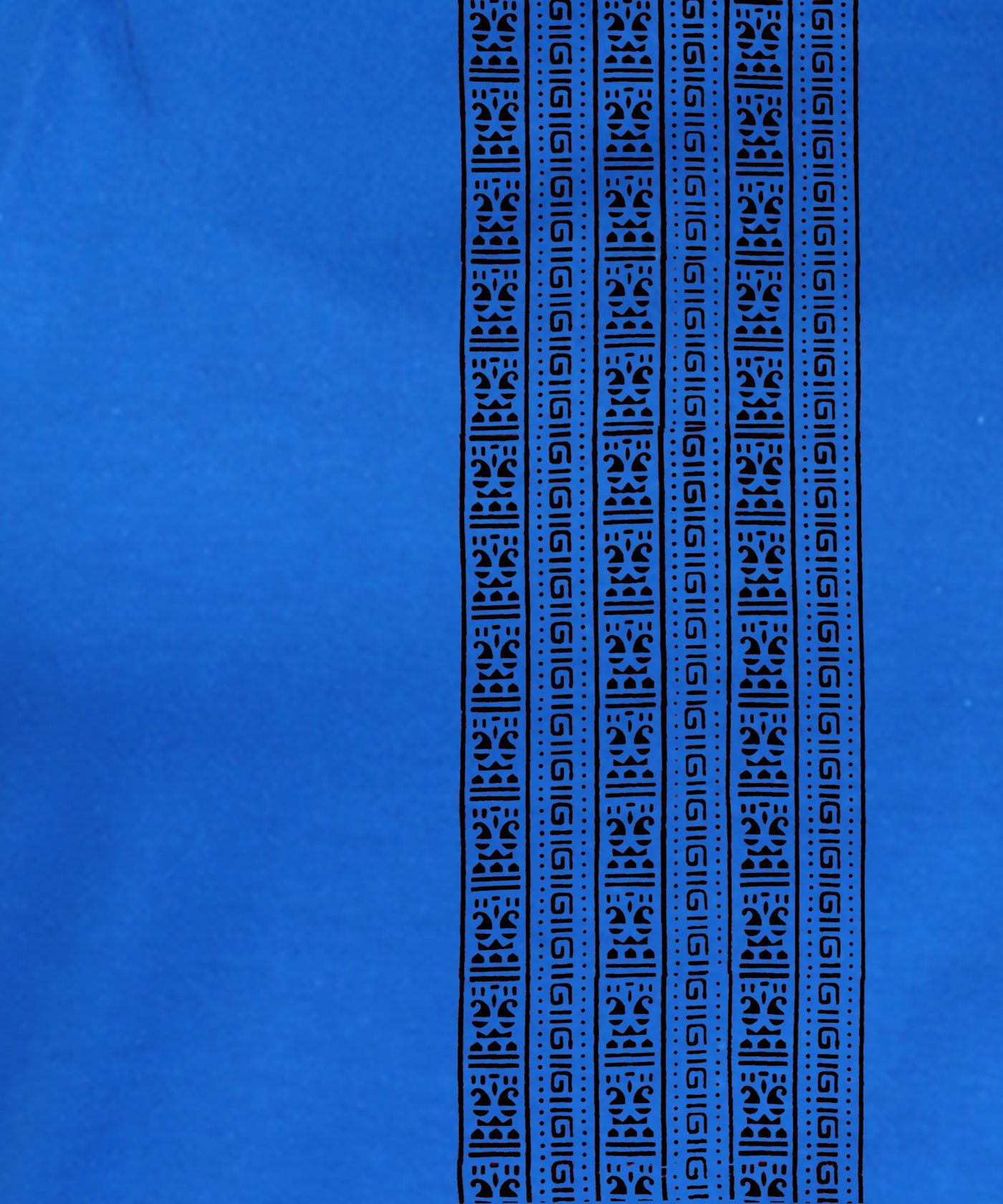Lines - Block Print Tees for Women - Electric Blue