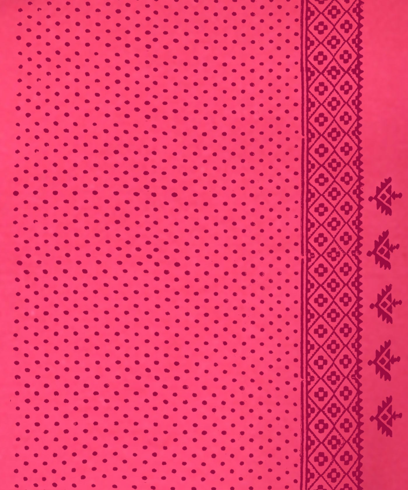Not All Over - Block Print Tees for Women - Magenta