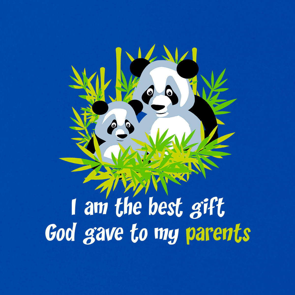 I am the Best Gift - Premium Round Neck Cotton Tees for Kids - Electric Blue