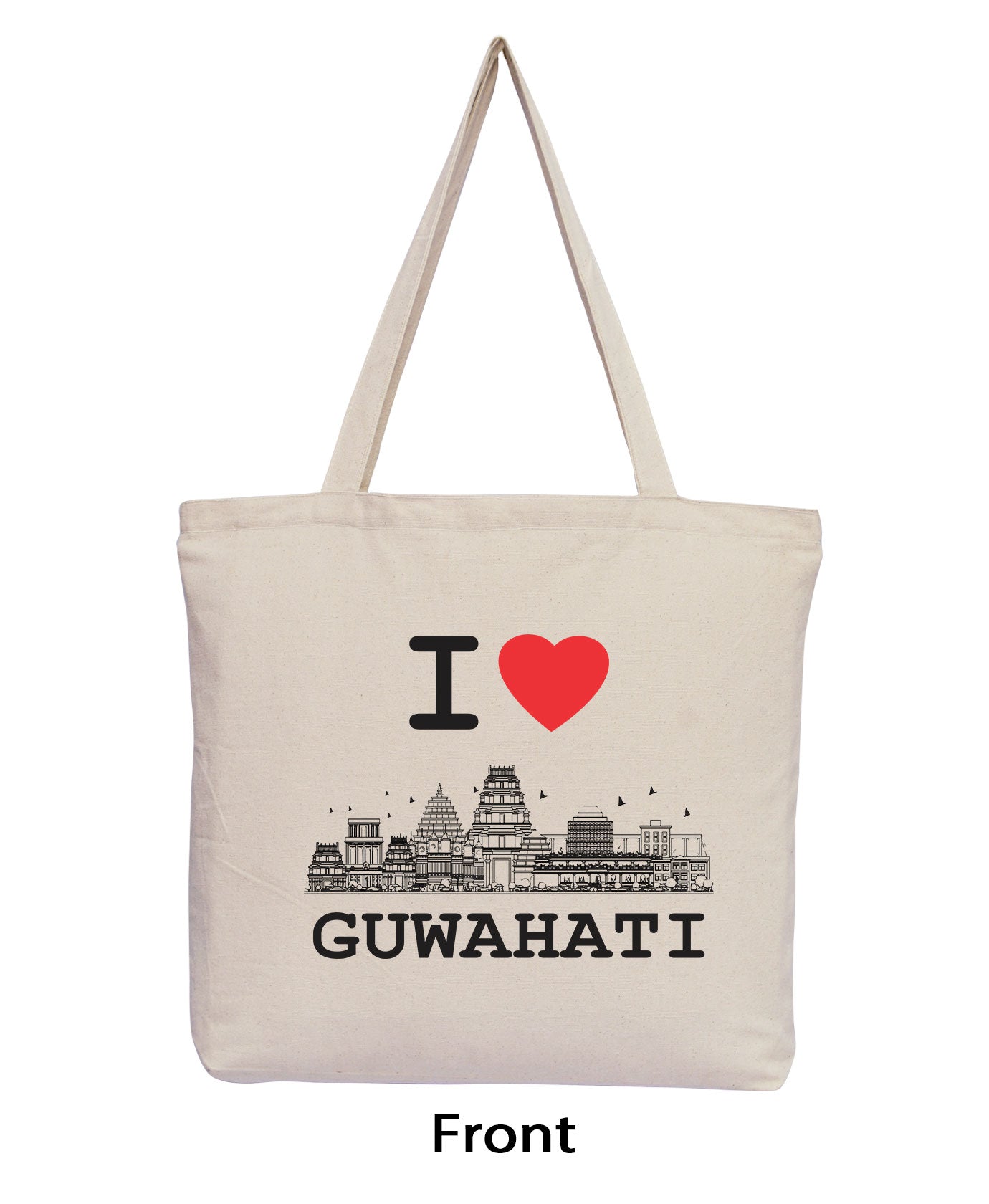I Love Guwahati - Natural Tote Bag