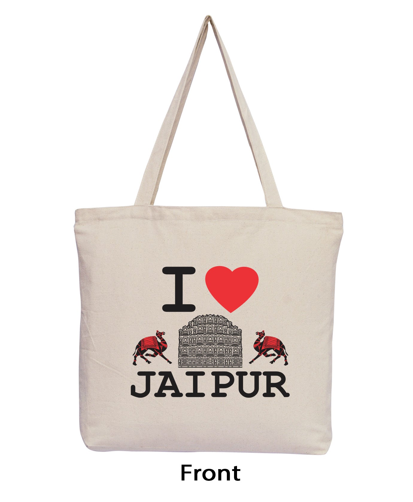 I Love Jaipur - Natural Tote Bag