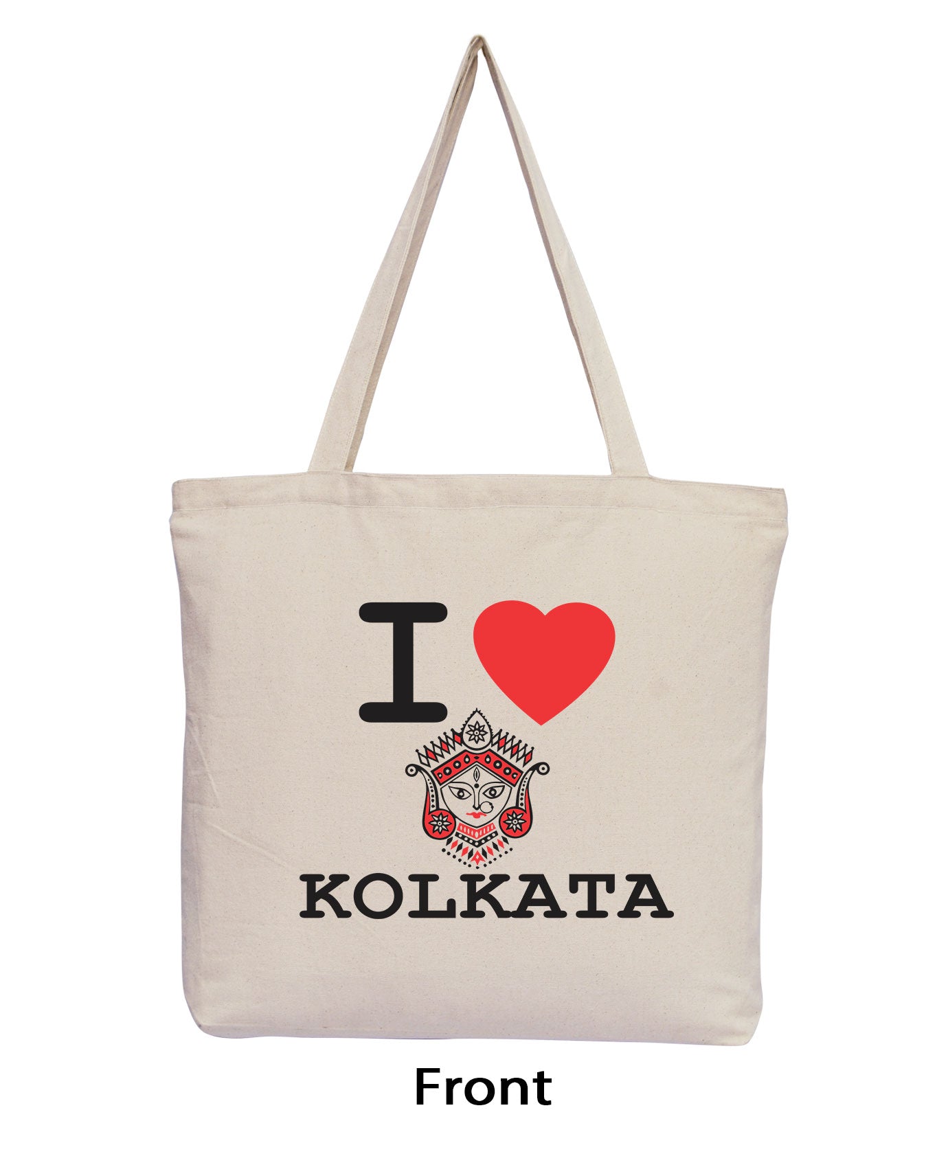 I Love Kolkata - Natural Tote Bag