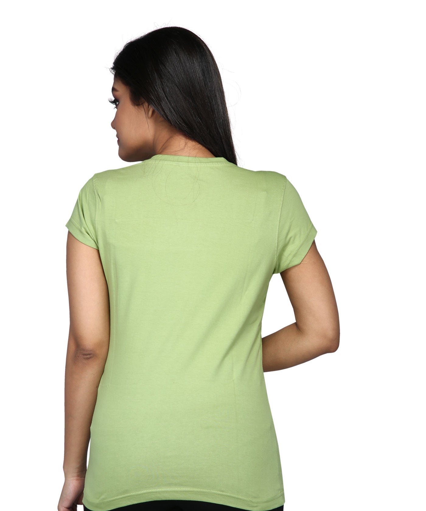 The Gift of life - Premium Round Neck Cotton Tees for Women - Parrot Green