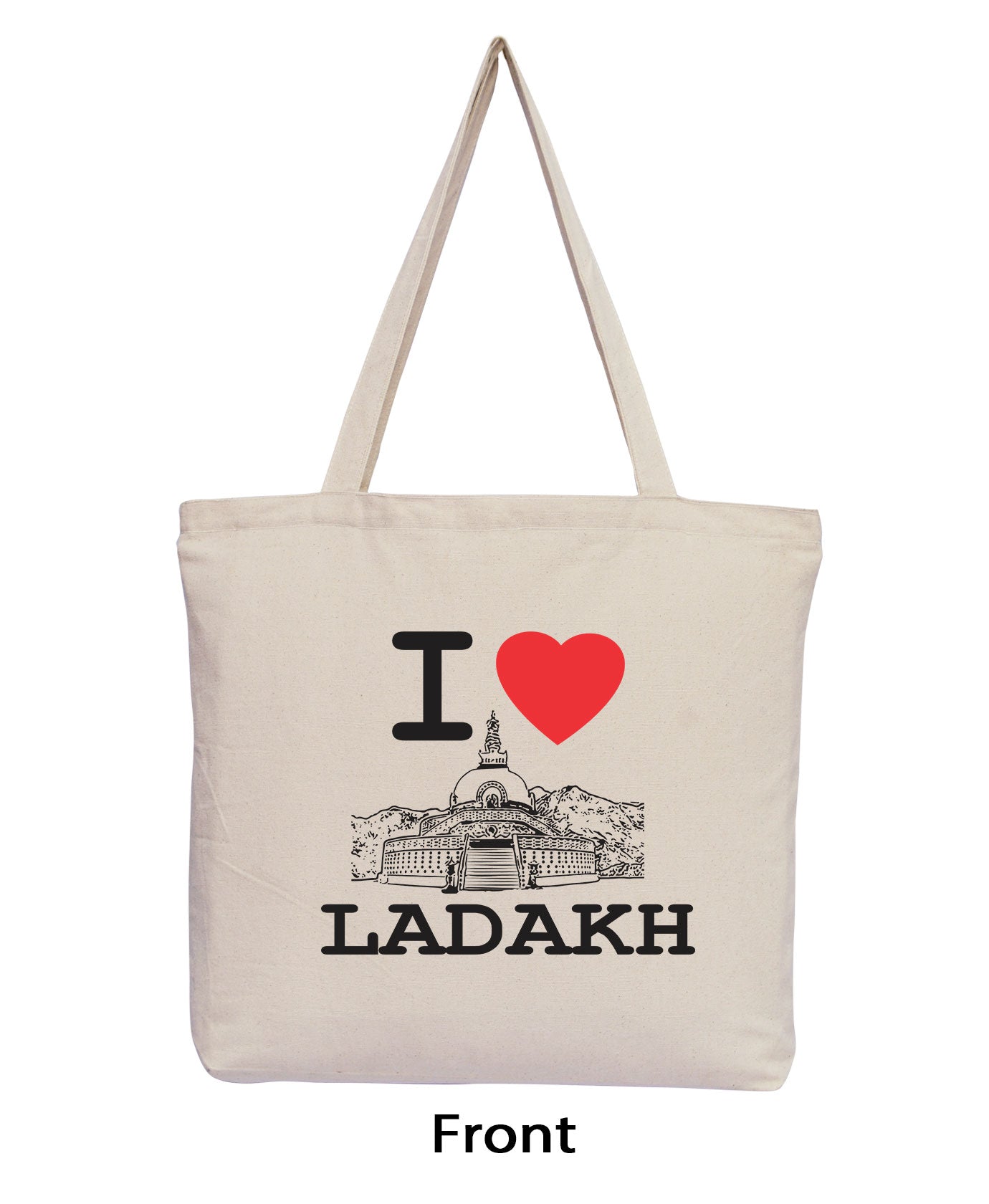 I Love Ladakh - Natural Tote Bag