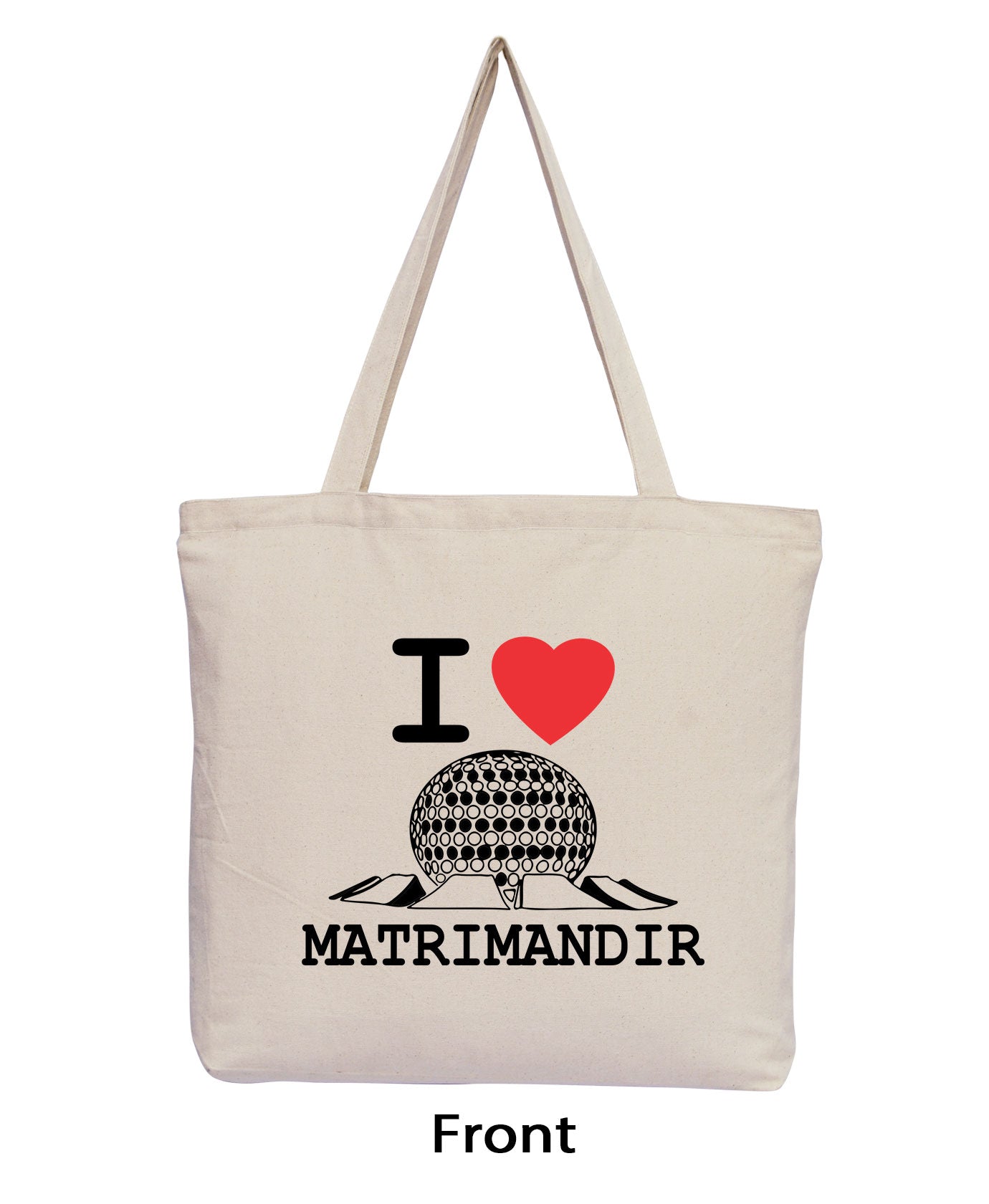 I Love Matrimandir - Natural Tote Bag