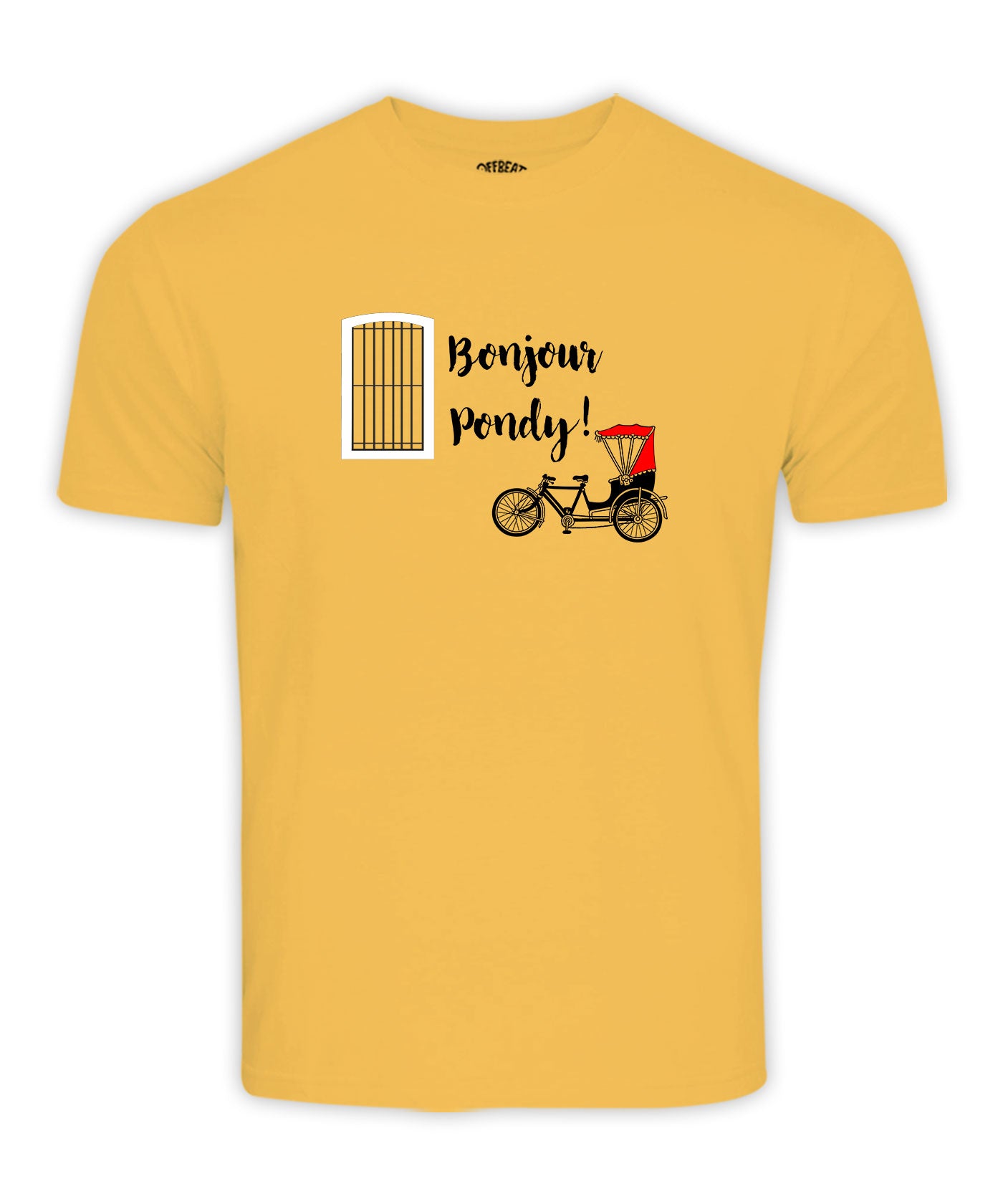 Men - Bonjour Pondy T-Shirt - Golden Yellow