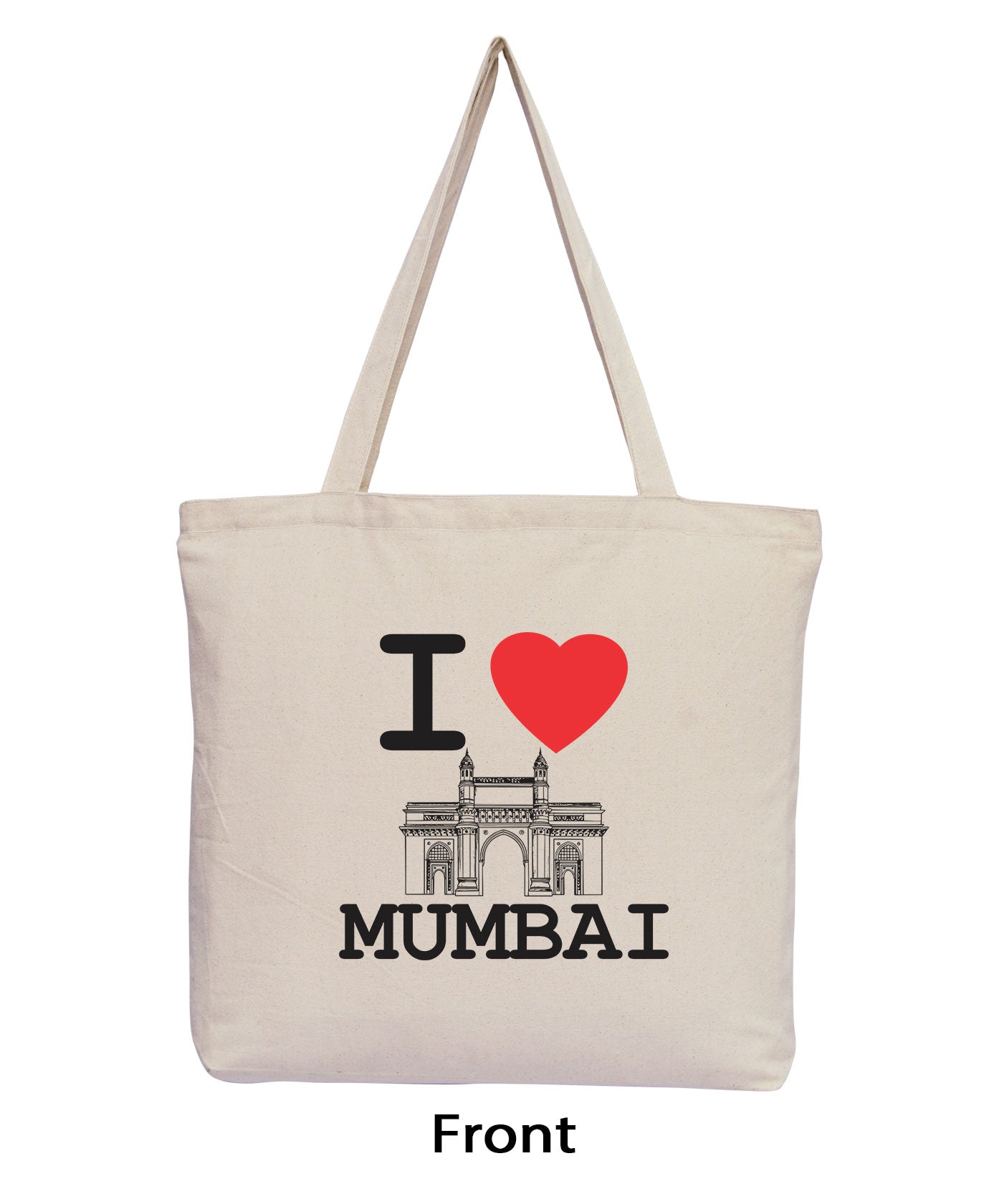 I Love Mumbai - Natural Tote Bag