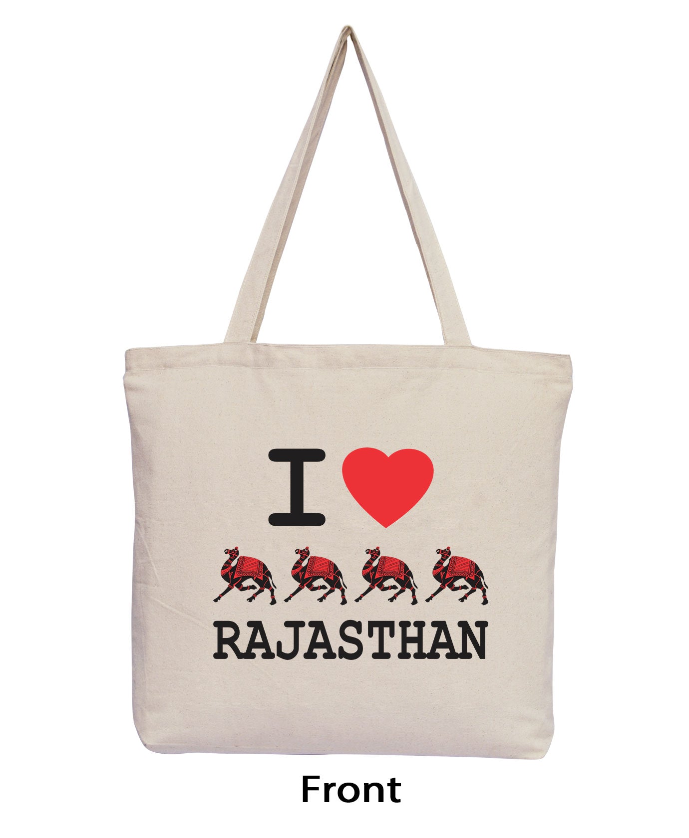 I Love Rajasthan - Natural Tote Bag
