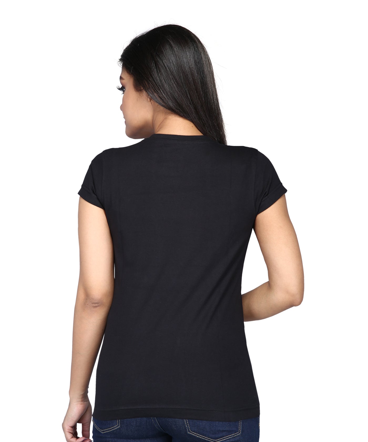My Life My Rules - Premium Round Neck Cotton Tees for Women - Black