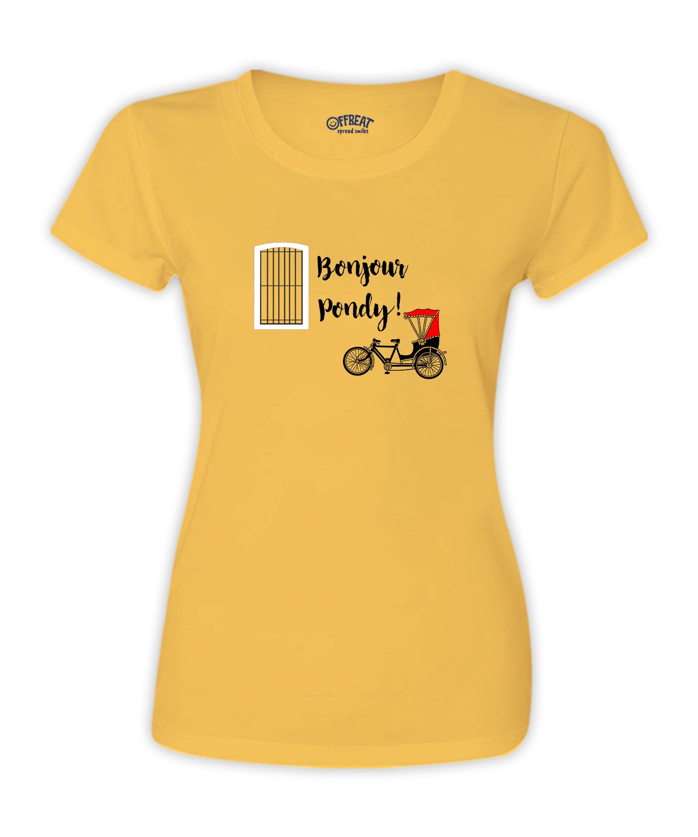 Women - Bonjour Pondy T-Shirt - Golden Yellow