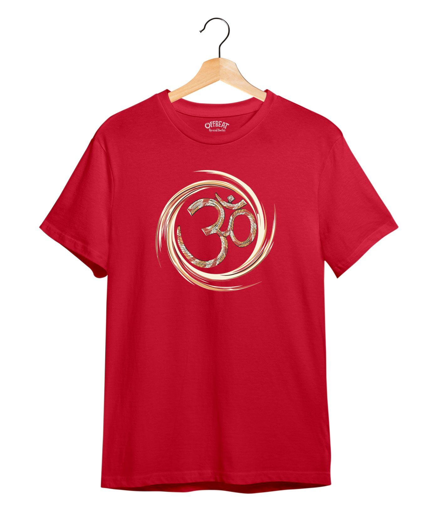 Om Art - Premium Round Neck Cotton Tees - Bottle Green