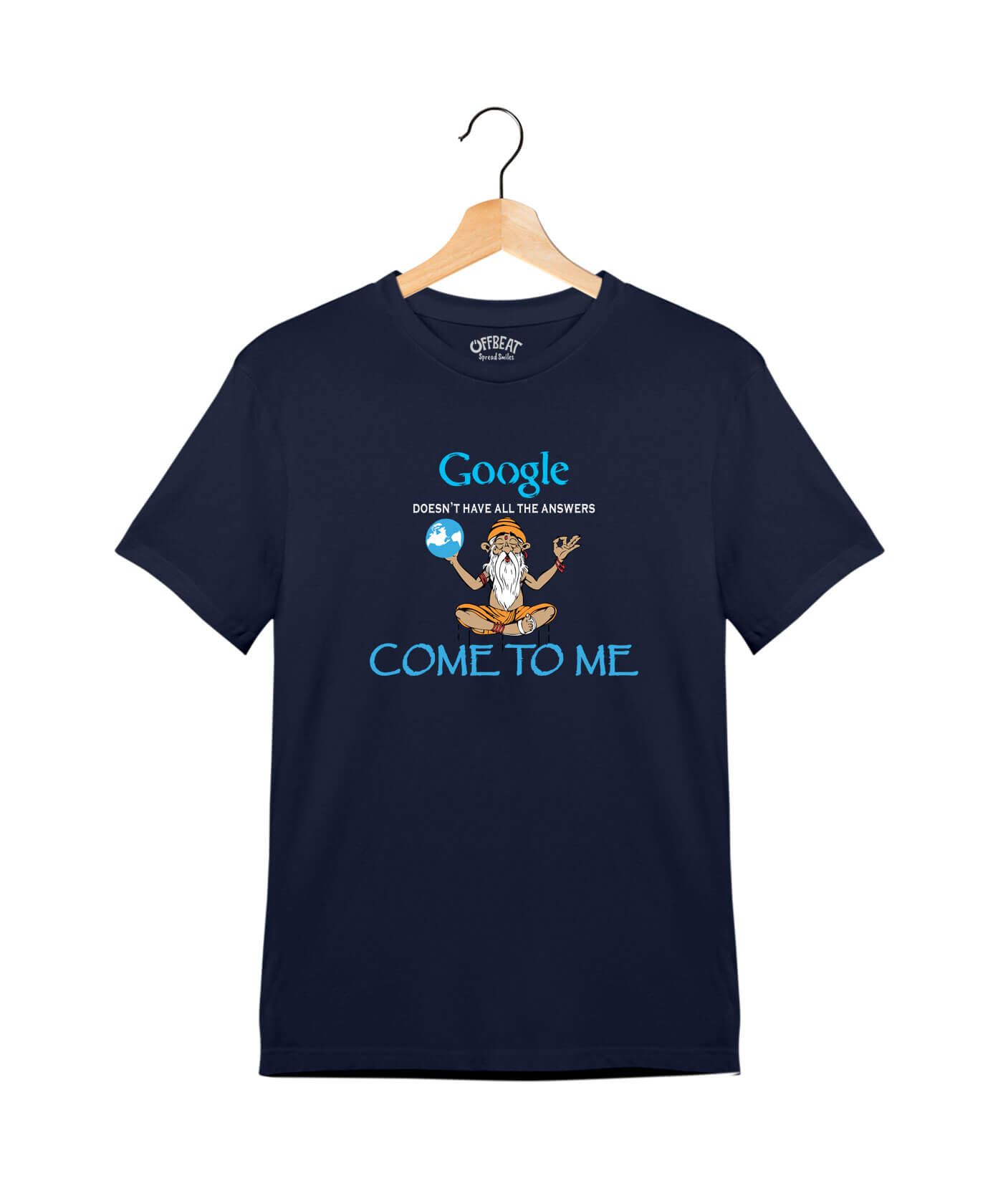 Google & Me - Premium Round Neck Cotton Tees for Juniors - Navy Blue