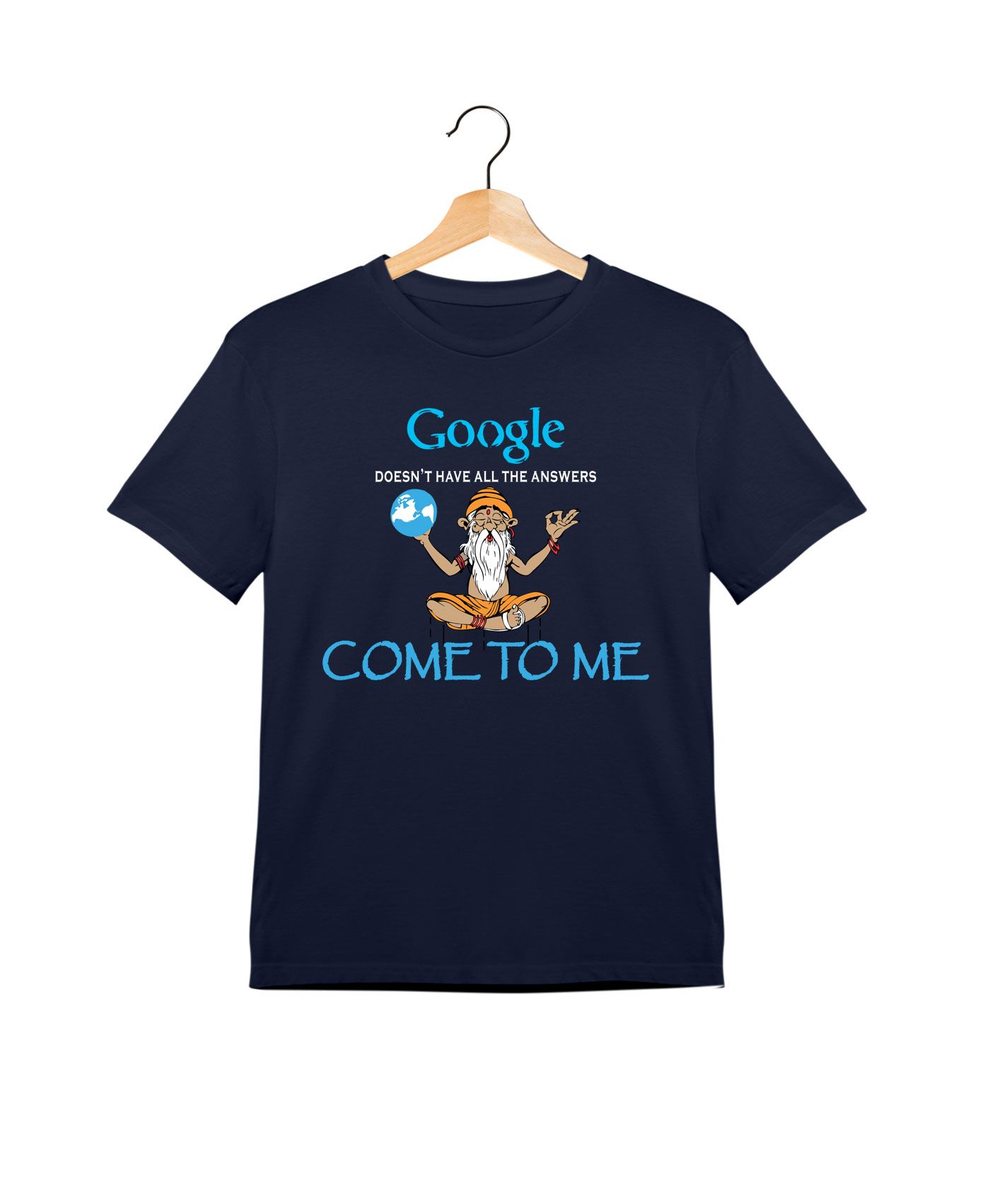 Google - Premium Round Neck Cotton Tees for Kids - Navy Blue