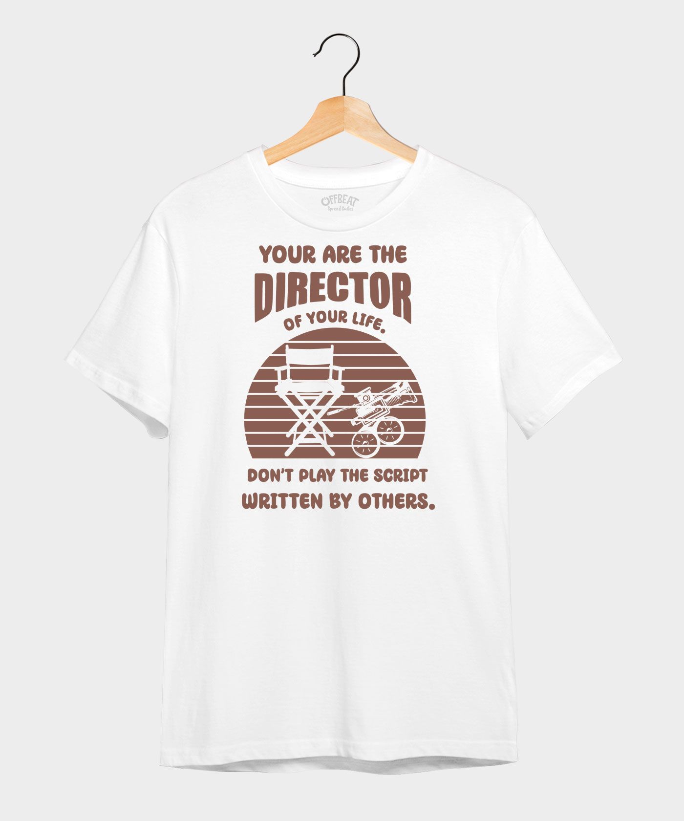 Director - 100% Cotton Round Neck Tee - White