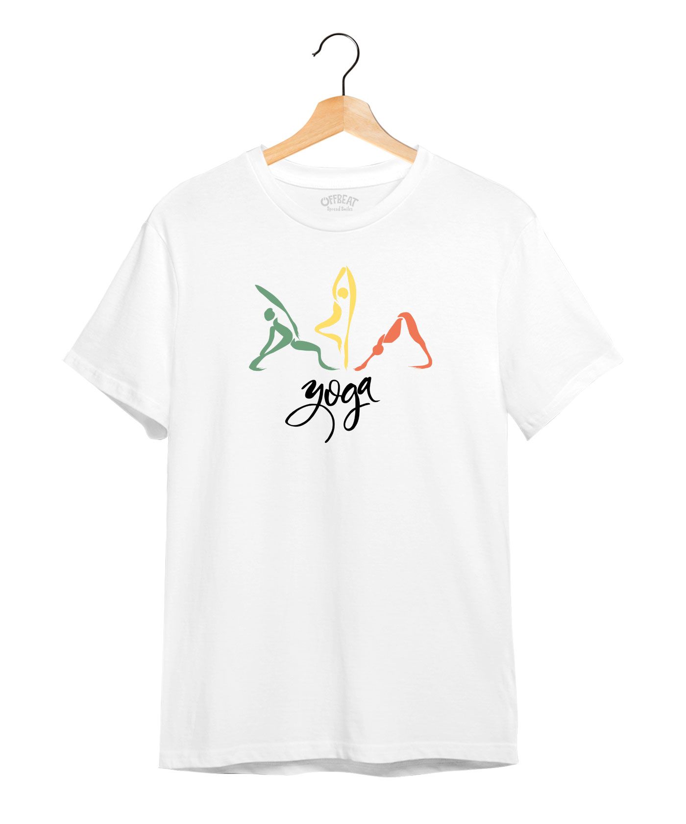 Do Yoga - Premium Round Neck Cotton Tees - White