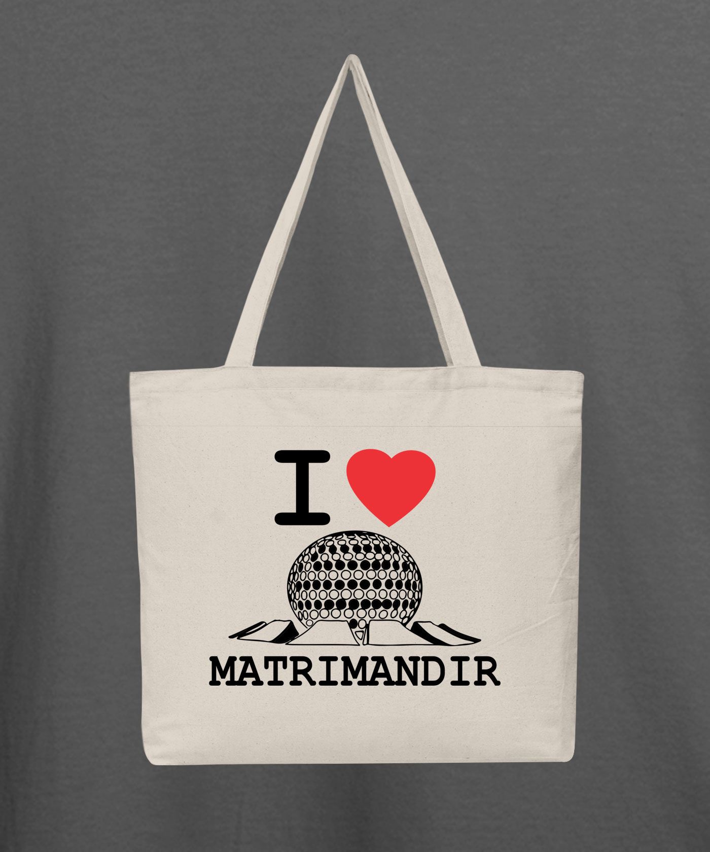 I Love Matrimandir - Natural Tote Bag