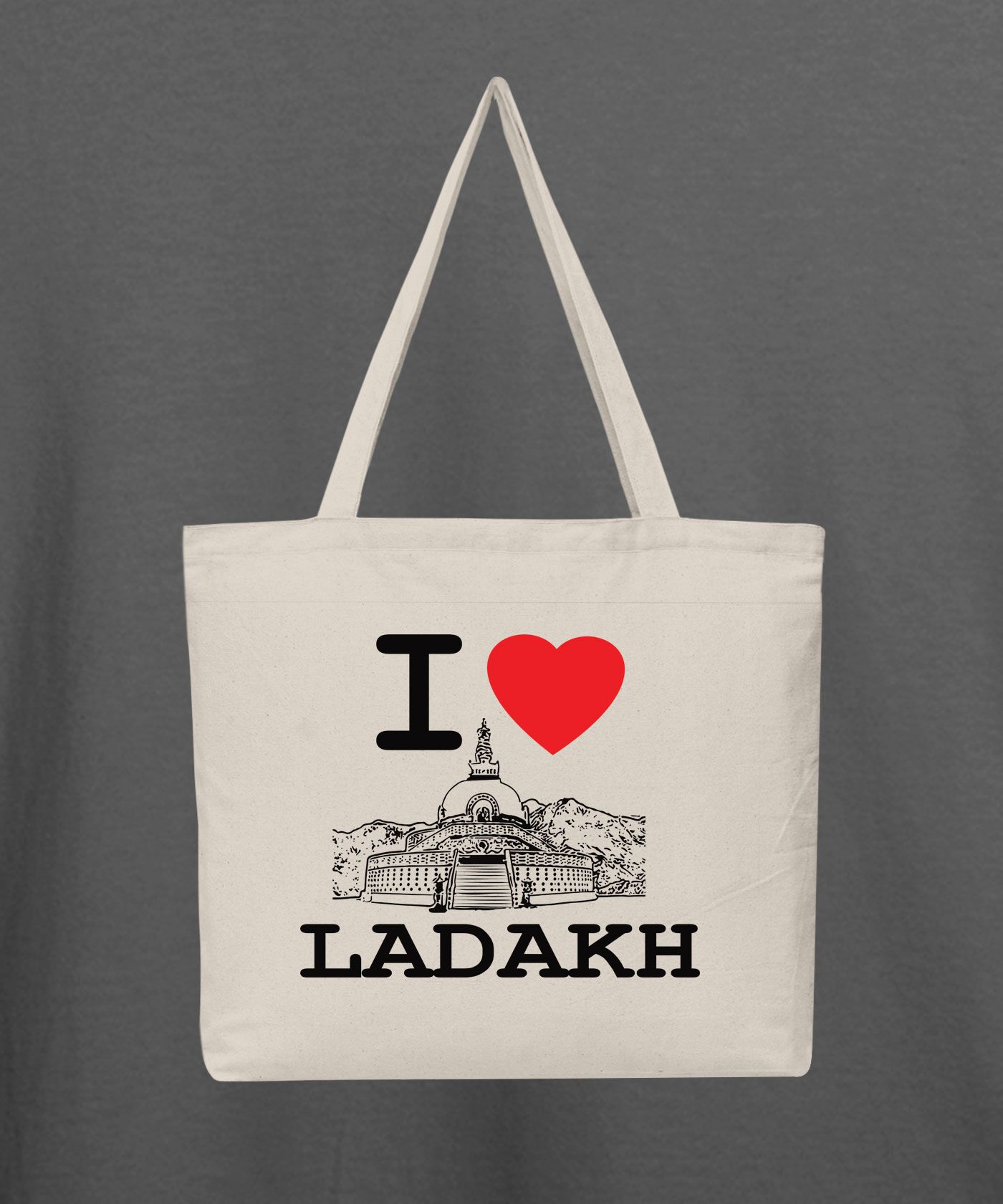 I Love Ladakh - Natural Tote Bag
