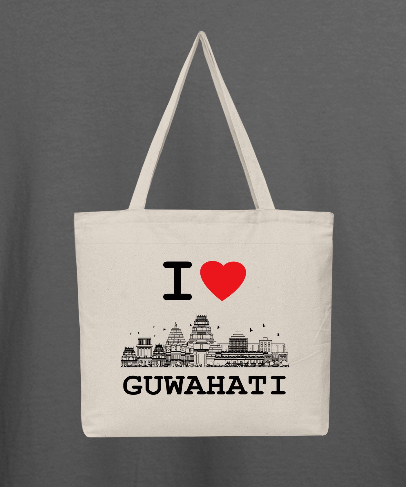 I Love Guwahati - Natural Tote Bag