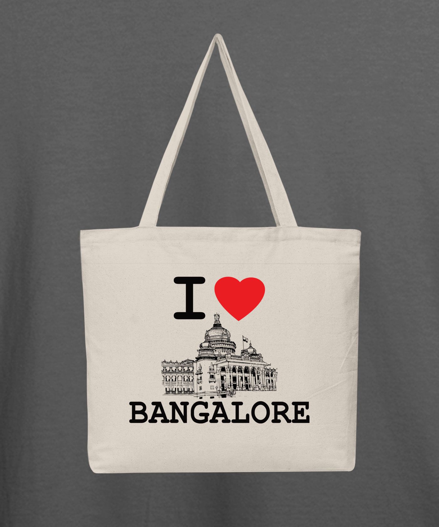 I Love Bangalore - Natural Tote Bag