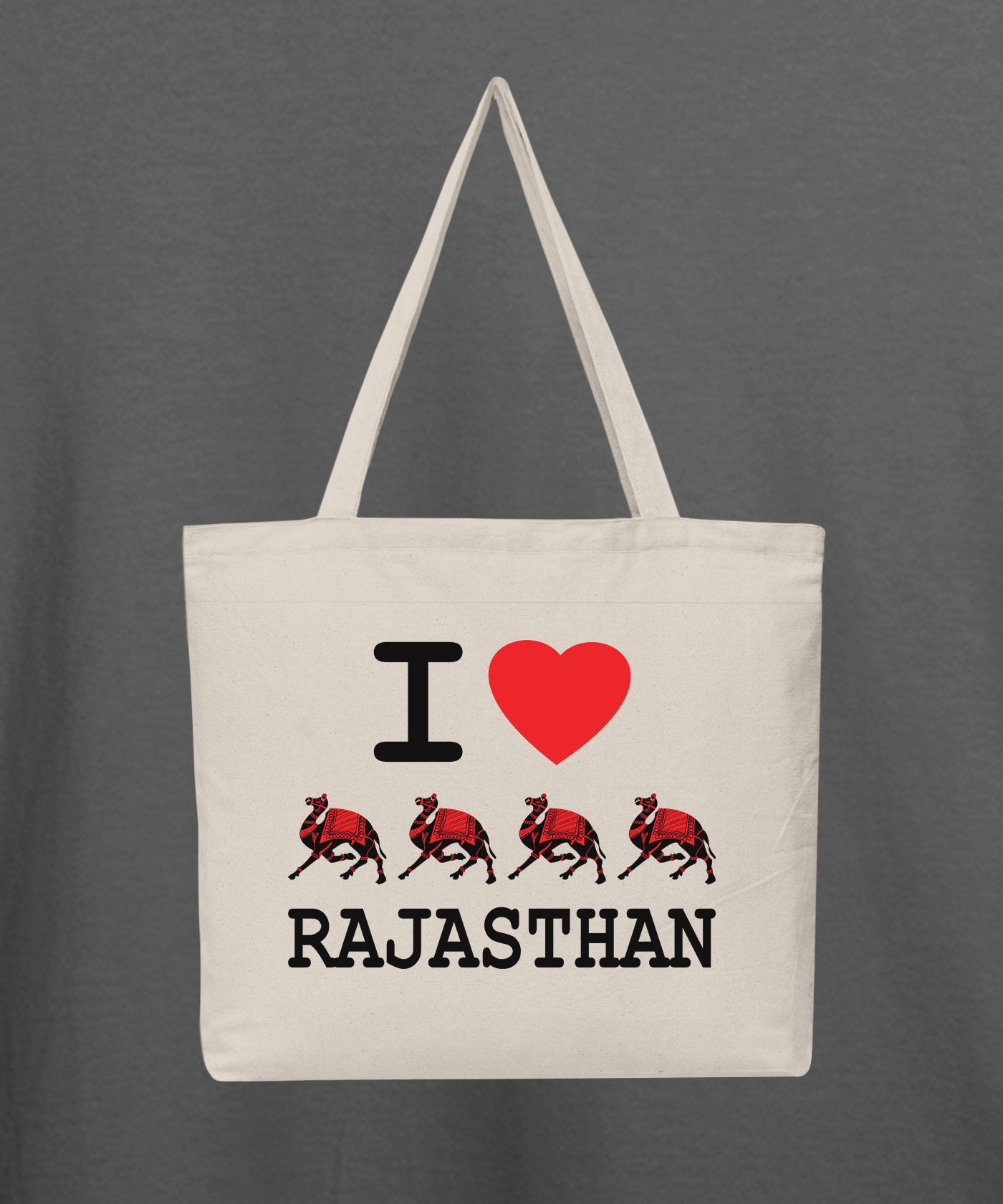 I Love Rajasthan - Natural Tote Bag