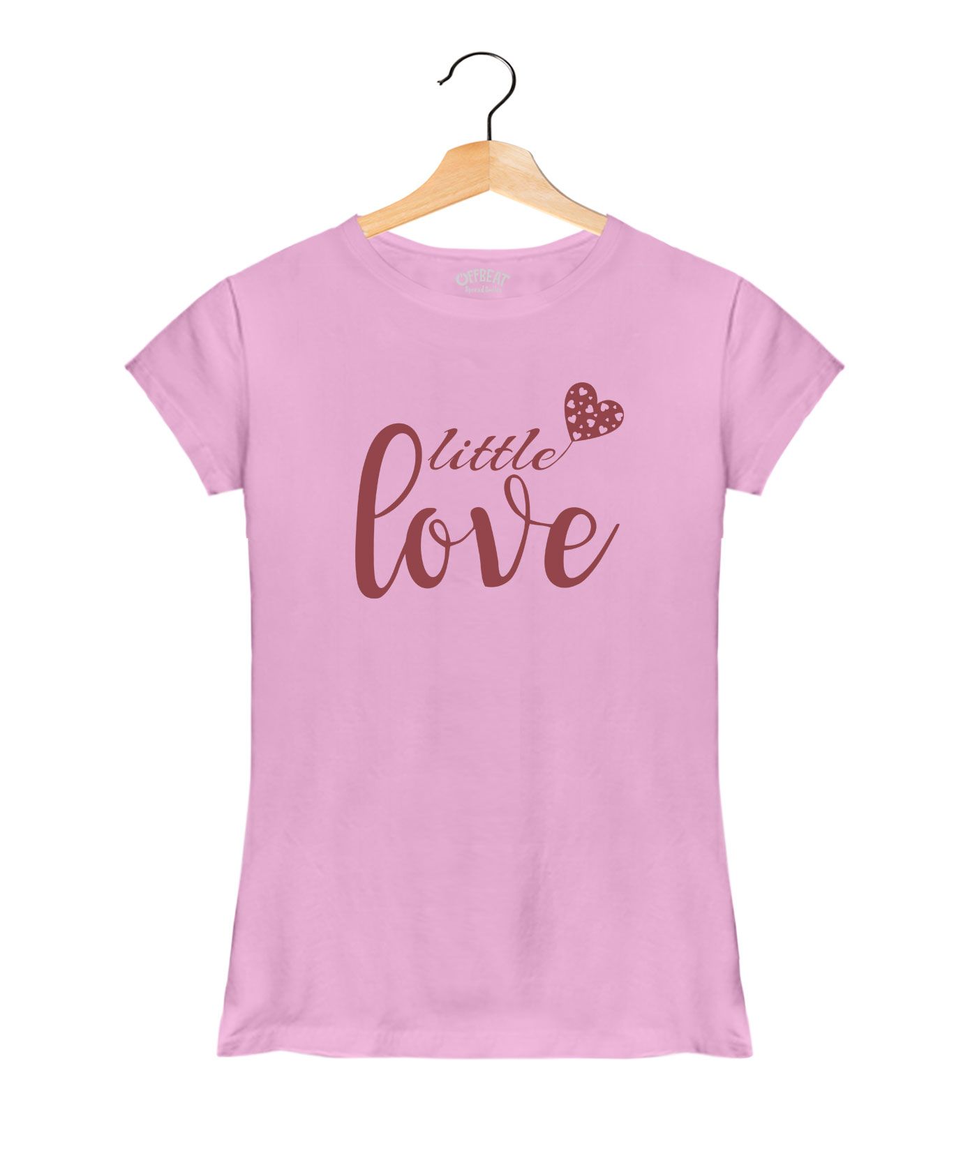 Little Love - Premium Round Neck Couple Tees in Cotton for Women - Orchid Purple 